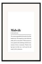 Gerahmter Kunstdruck Definition Hebamme (englisch)