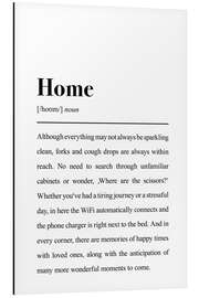 Magnettafel Definition Zuhause (englisch)