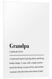 Foam board print Definition Grandpa