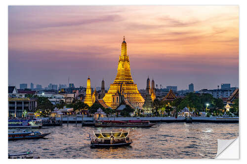 Selvklebende plakat Wat Arun - The Temple of Dawn