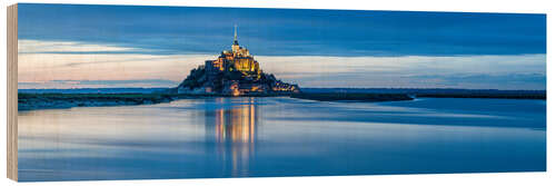 Quadro de madeira Le Mont Saint Michel, Normandy