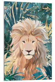 Quadro em plexi-alumínio Lion in the Jungle