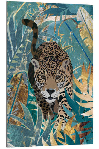 Tableau en aluminium Jaguar in the Jungle