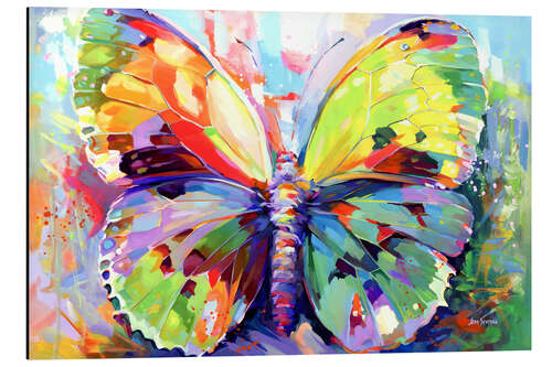 Aluminium print Colorful Butterfly