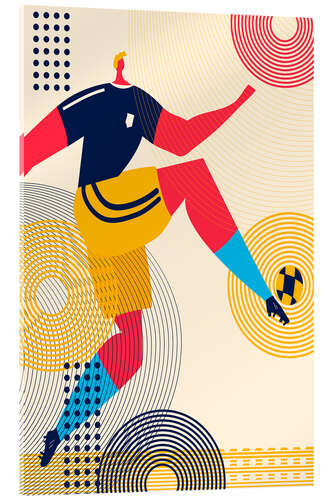 Acrylglas print Soccer Player