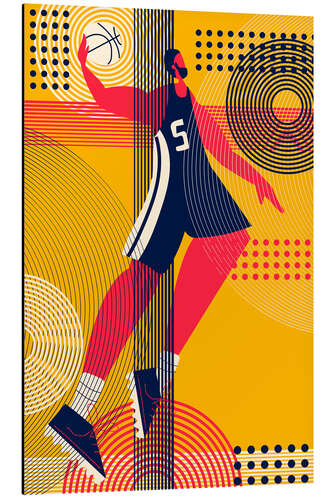 Aluminium print Basketball Player