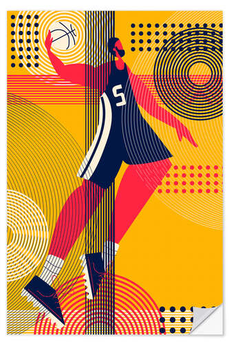 Vinilo para la pared Basketball Player