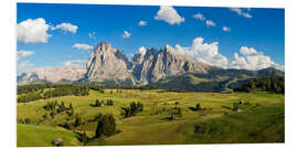 Foam board print Alpine Summer in South Tyrol - Alpe di Siusi