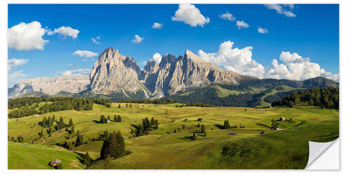 Wall sticker Alpine Summer in South Tyrol - Alpe di Siusi