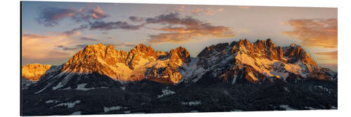 Cuadro de aluminio Wilder Kaiser sunrise in Tirol