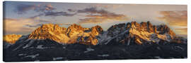 Canvas print  Wilder Kaiser sunrise in Tirol - Dieter Meyrl