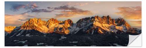 Wall sticker Wilder Kaiser sunrise in Tirol