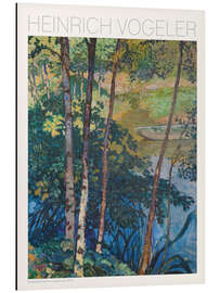 Magnettafel Barkenhoff Teich mit Kahn, 1914