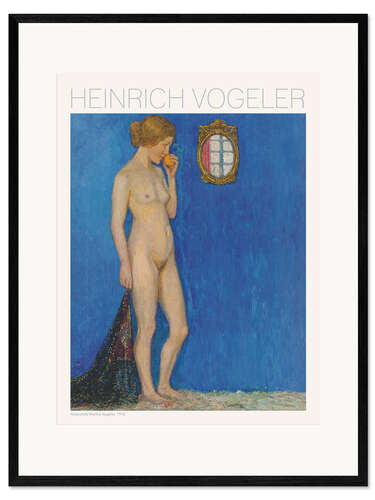 Impression artistique encadrée Portrait of Martha Vogeler, 1910