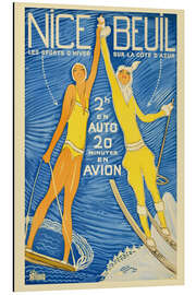 Magnettafel Nice-Beuil, Wintersport in der Côte d’Azur