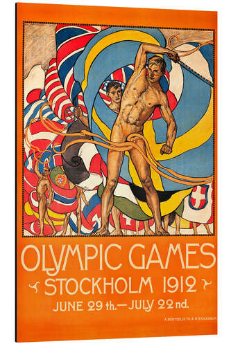 Alubild Olympische Spiele Stockholm 1912 (englisch)