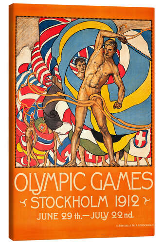 Leinwandbild Olympische Spiele Stockholm 1912 (englisch)