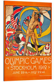 Magnettafel Olympische Spiele Stockholm 1912 (englisch)