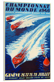 Gallery print Motorboat World Championship Geneva, 1946 (French)