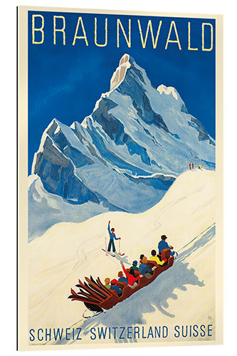 Galleriprint Braunwald Winter Sports, Switzerland