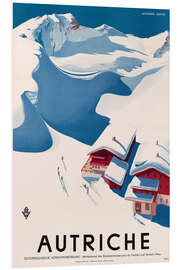 Foam board print Winter Sports in Austria (French)