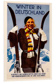 Hartschaumbild Winter in Deutschland