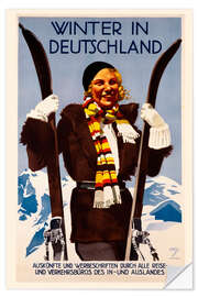 Wandsticker Winter in Deutschland