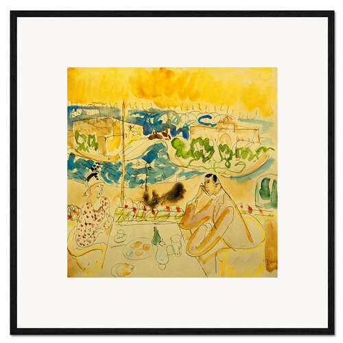 Framed art print Lunch by the River