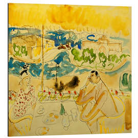 Magnettafel Mittagessen am Fluss