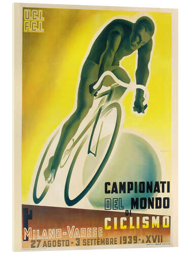 Cuadro de metacrilato World Cycling Championship Milan-Varese, 1939 (Italian)