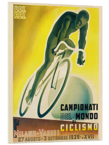 Print på skumplade World Cycling Championship Milan-Varese, 1939 (Italian)