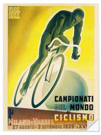 Naklejka na ścianę World Cycling Championship Milan-Varese, 1939 (Italian)