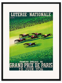 Gerahmter Kunstdruck Grand Prix de Paris 1936