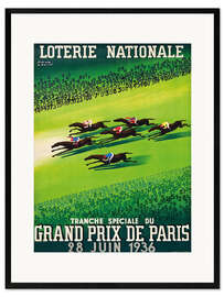 Plakat artystyczny premium w ramie Grand Prix de Paris 1936