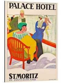 Magnettafel St. Moritz Palace Hotel in der Schweiz