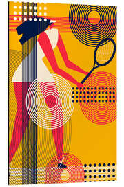 Magnettafel Tennisspieler