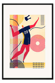 Gerahmter Kunstdruck Volleyball