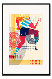 Gerahmter Kunstdruck Rugby