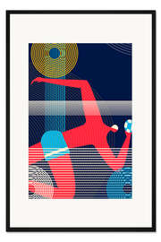 Gerahmter Kunstdruck Wasserball