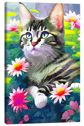 Canvas print Optimistic Cat