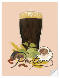 Wandsticker Porter Bier