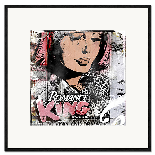 Stampa artistica con cornice Romance King, 2014