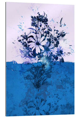 Quadro em plexi-alumínio Blue Bouquet, 2017