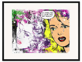 Gerahmter Kunstdruck Oh Darling!, 2015