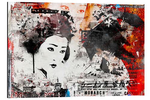 Tableau en aluminium Modern Geisha, 2014