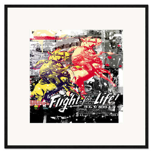 Framed art print Flight for Life!, 2015