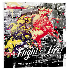 Quadro em plexi-alumínio Flight for Life!, 2015