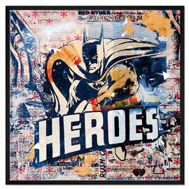 Gerahmter Kunstdruck Heroes, 2016