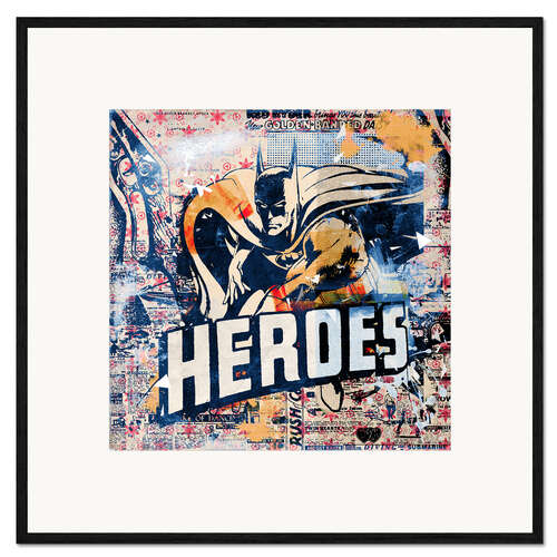 Kehystetty taidepainatus Heroes, 2016