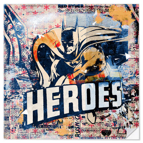 Sticker mural Heroes, 2016